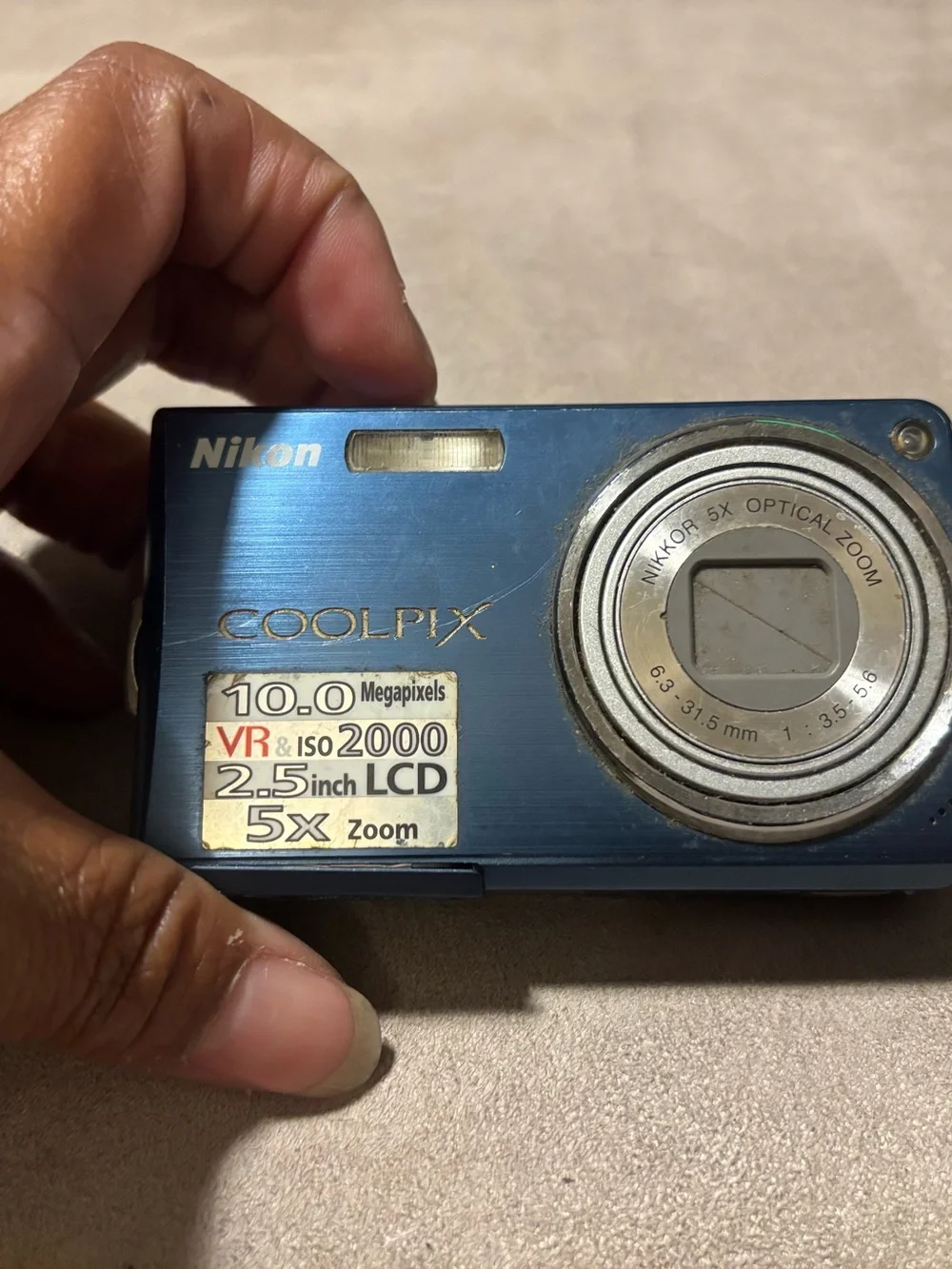 Nikon COOLPIX S550 Blue 10MP Digital Camera 5x Zoom VR Y2K Digicam Tested